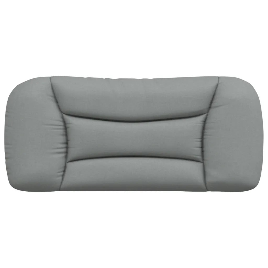 Coussin de tête de lit Hvar gris clair 80 cm tissu