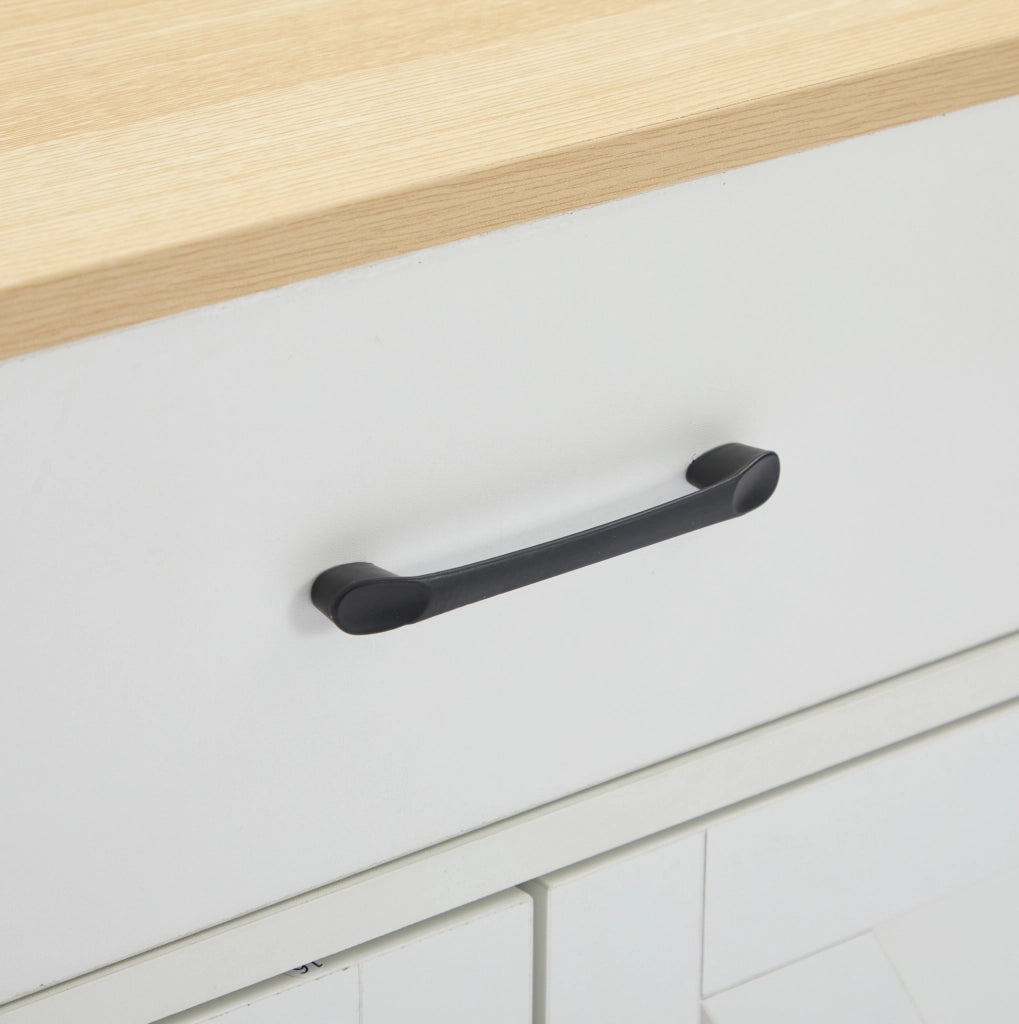 Madia bianca in MDF con 3 cassetti e 4 ante