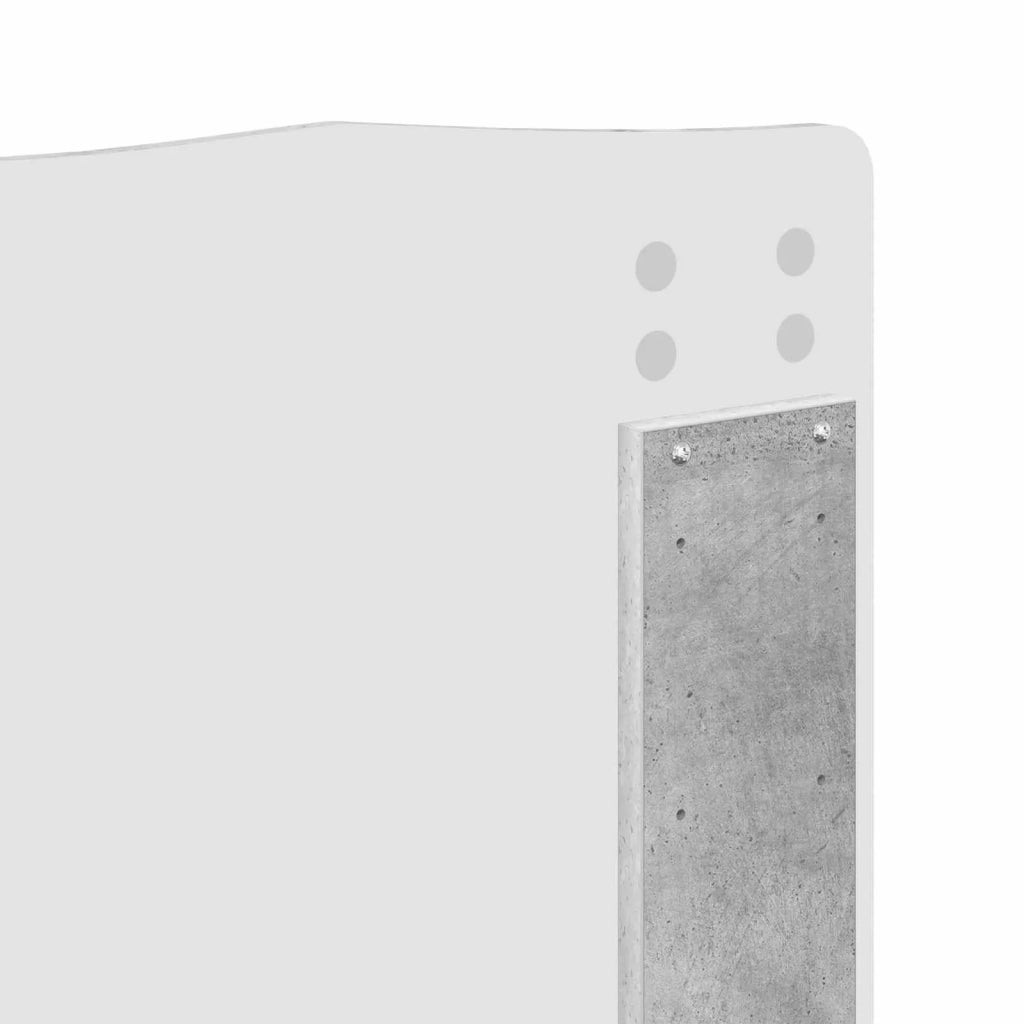 Testiera Grigio cemento Legno ingegnerizzato 888015