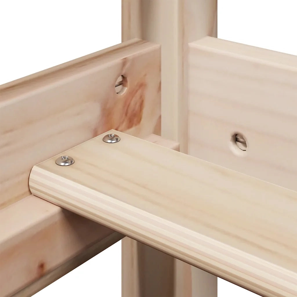 Letto senza Materasso-Struttura Letto 90x190 cm in Legno Massello di Pino 803722