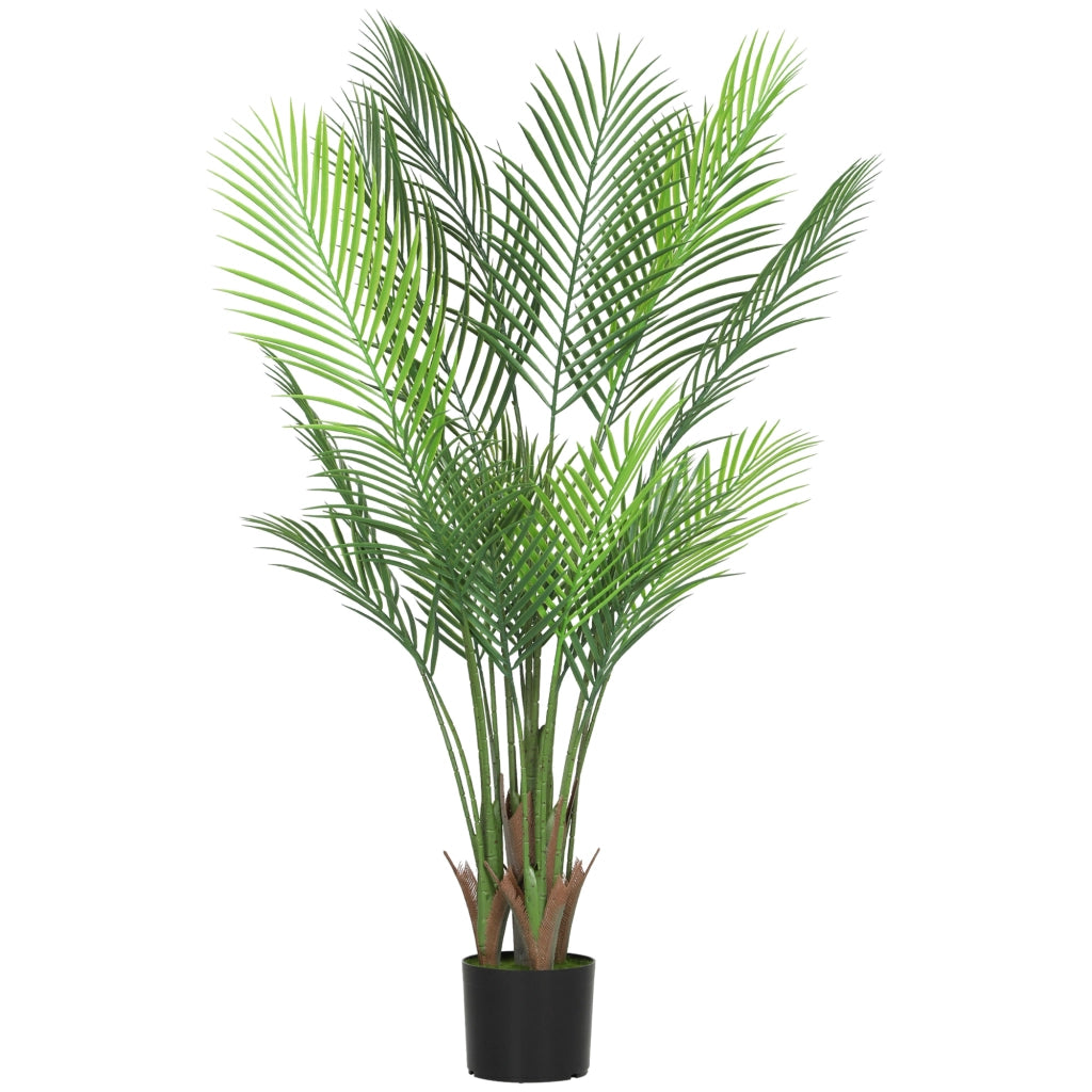 Pianta artificiale palma interno 120 cm ¨C Xylo ¨C verde con vaso plastica