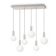 Lampadario ODEON 39W Luce Calda 3000K Bianco Altezza Regolabile Ideal Lux