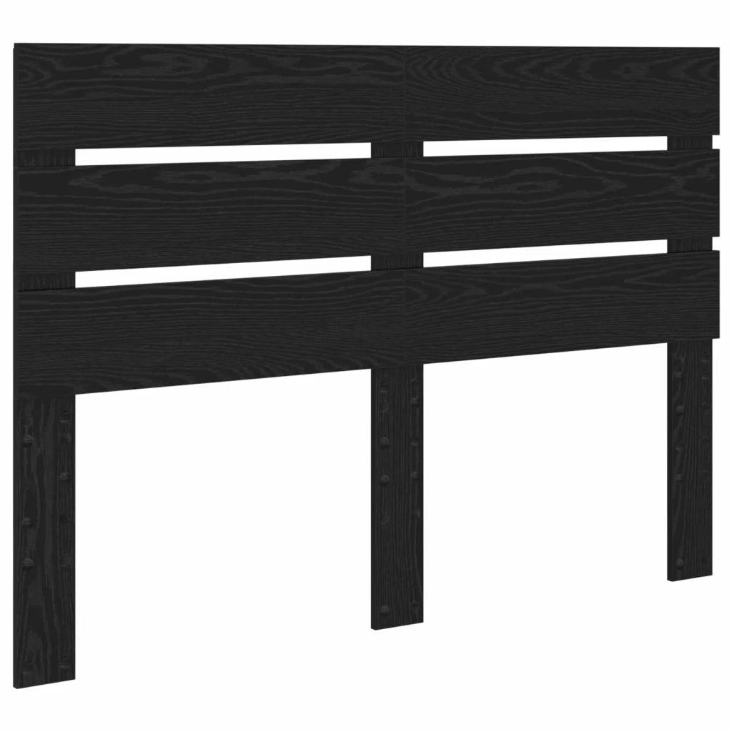 Letto matrimoniale | Letto per adulti | Struttura del letto Rovere Nero Legno multistrato