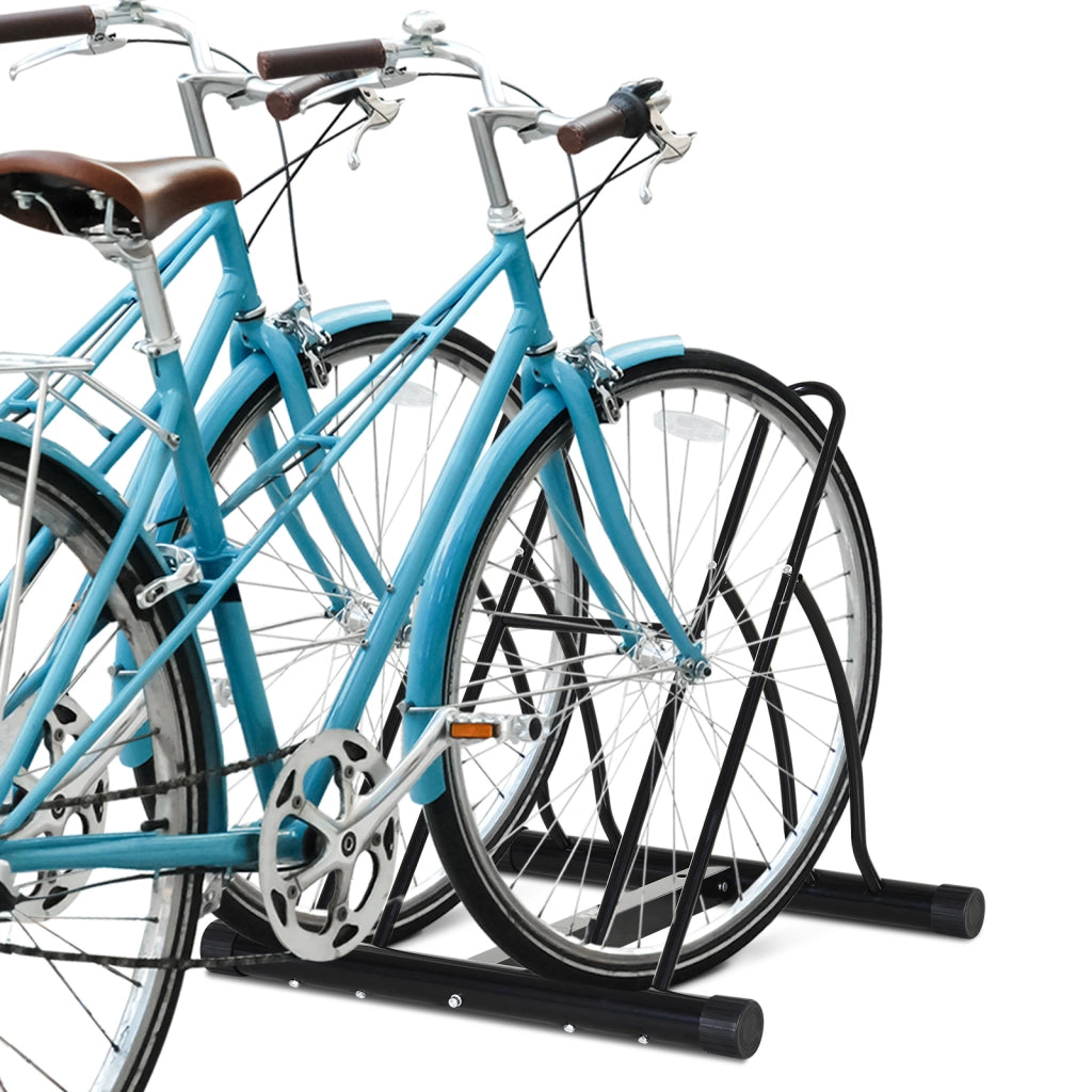Sostegno Biciclette 2 Posti ¨C zephmum ¨C Nero 60x54x57 cm