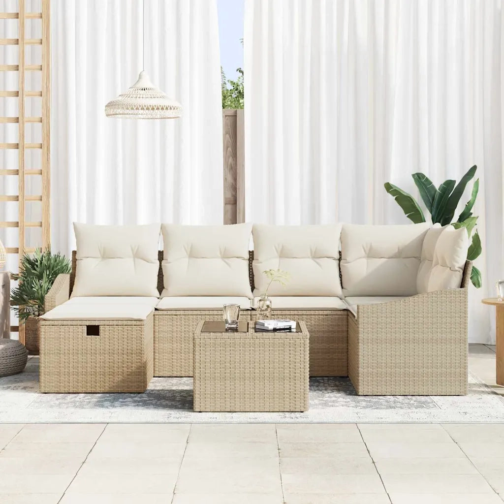 Set di divani con cuscino 6 pcs polyrattan 3360622