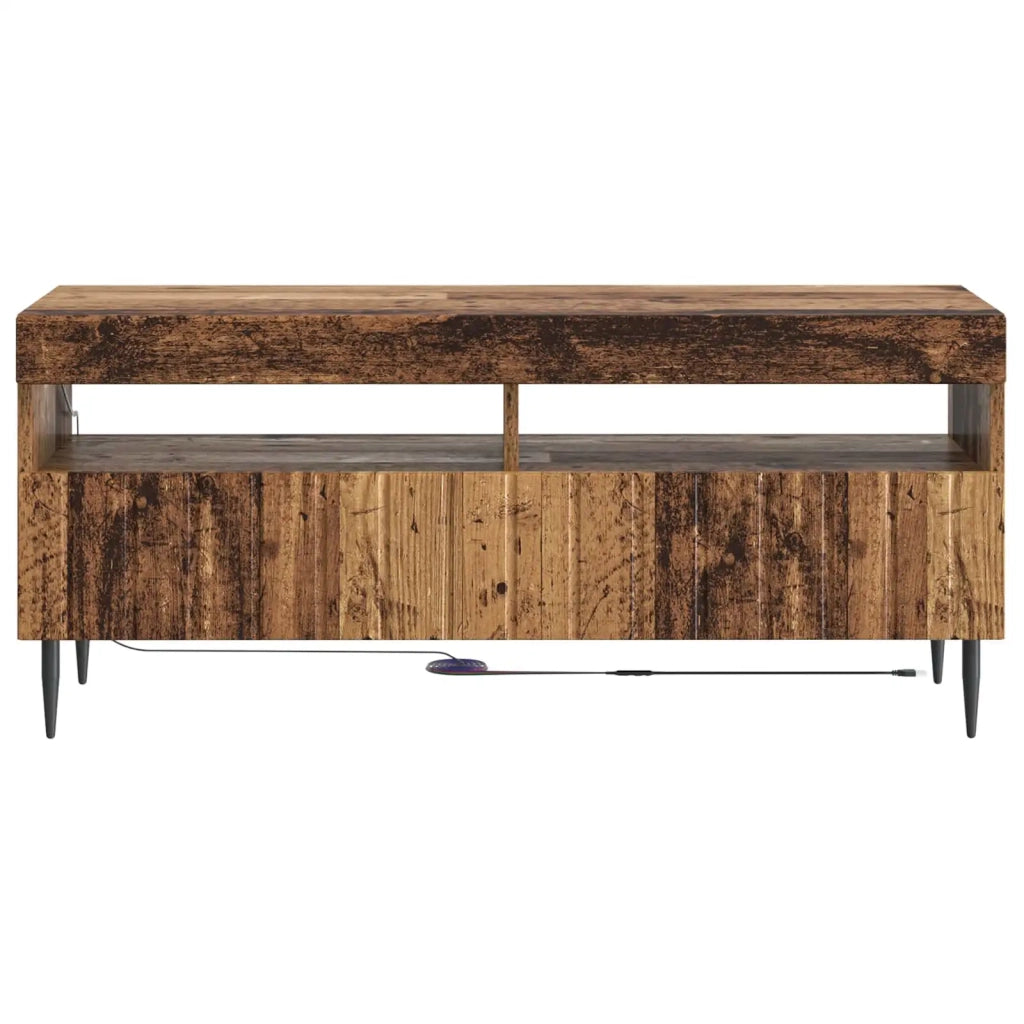 Mobile TV LED ZWOLLE 100 x 35 x 43 cm Legno antico 896553