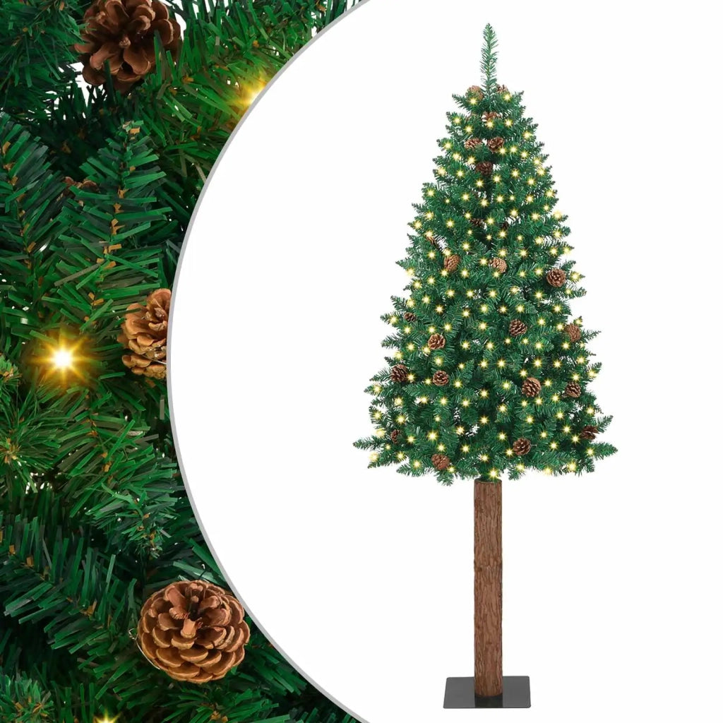 Albero di Natale | Decorazioni natalizie snodato con 300 LED con supporto Verde 210 cm
