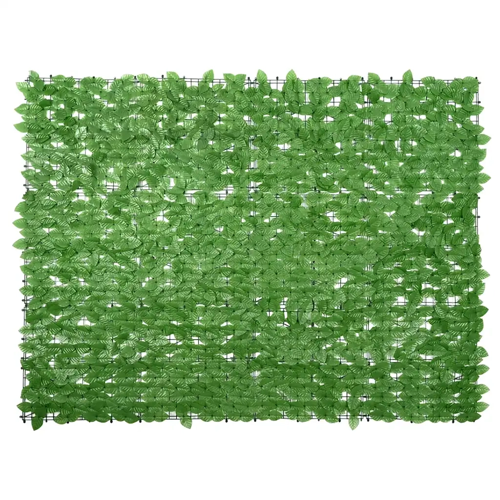 Schermo da balcone | Paravento da Balcone con Foglie Verdi 200x150 cm