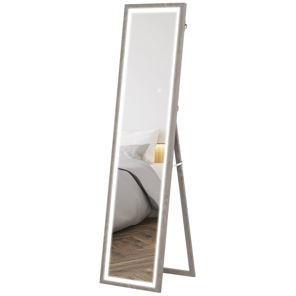 Specchio da Terra a Figura Intera ¨C Xylo ¨C 40x160cm LED 3 Colori Grigio