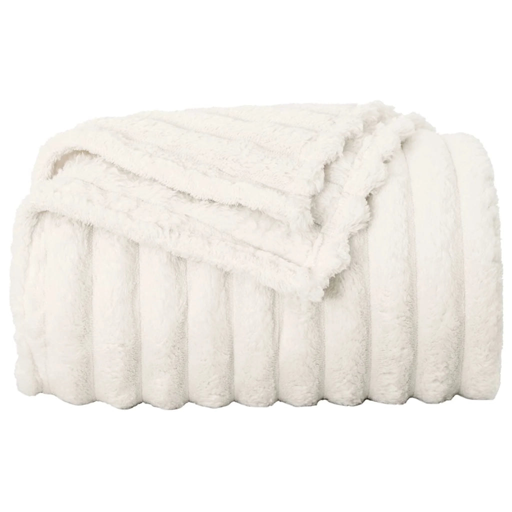 Coperta Crema 150 x 130 cm Panno 42016853