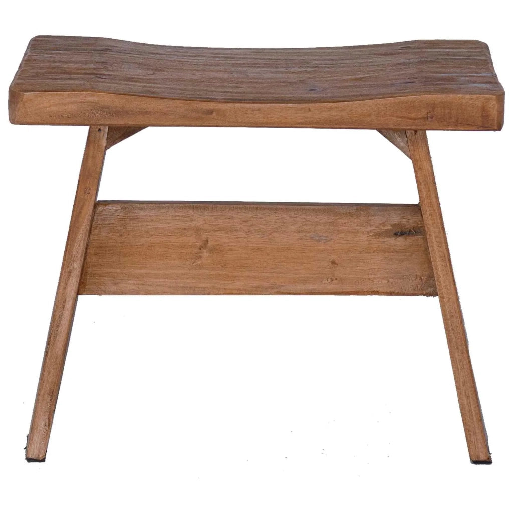 Pouf Naturale 40 x 25 x 31 cm Legno di Mogano 42012397
