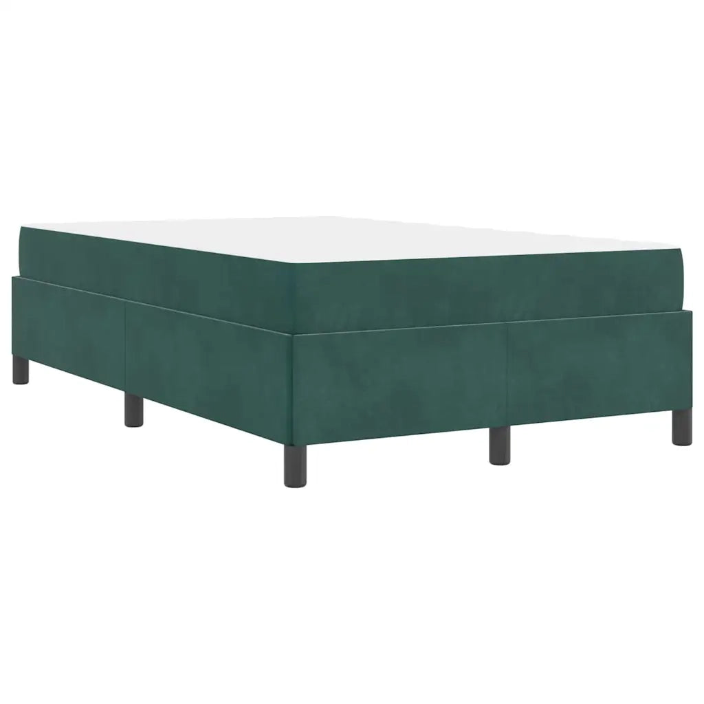 Letto matrimoniale | Letto per adulti | Struttura del letto Verde Scuro 120 x 200 cm Tessuto