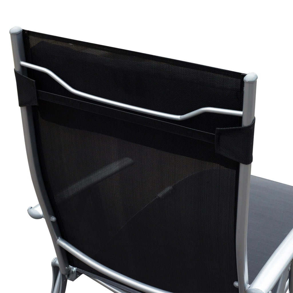 SDRAIO Pieghevole da esterno 137x63,5x100,5 cm Metallo Nero