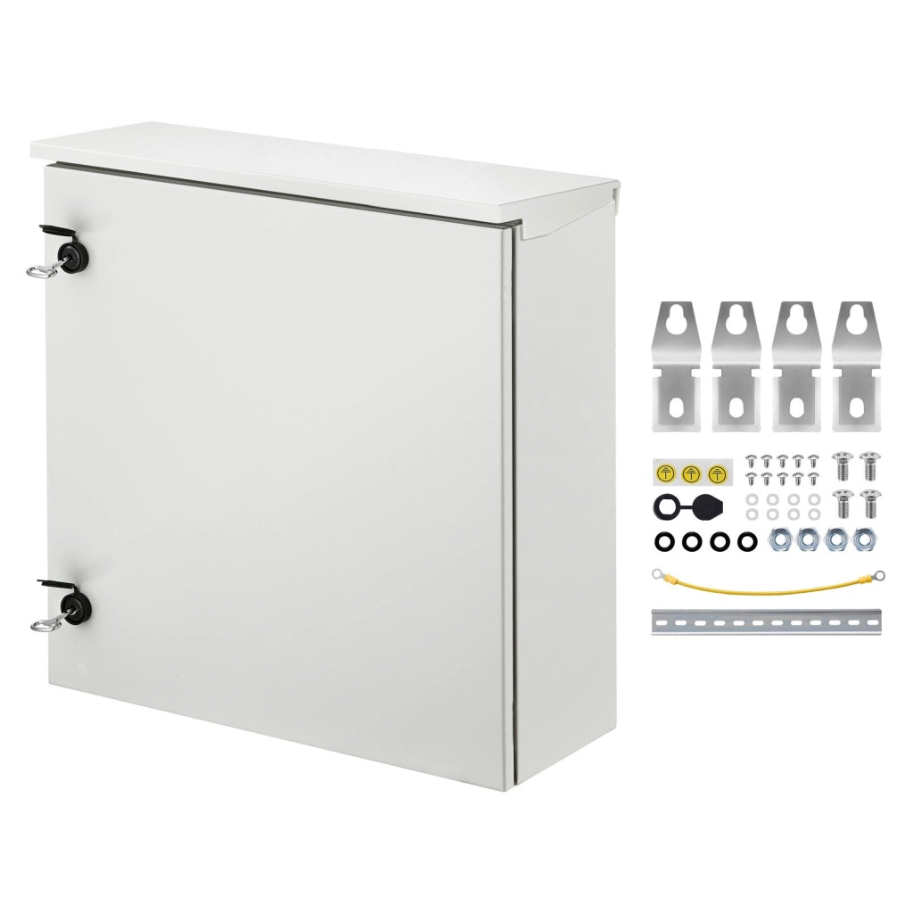 Scatola Elettrica da Parete 600x600x200 mm in Acciaio IP66 Contenitore di Protezione ST6 620-UL per Officina e Garage
