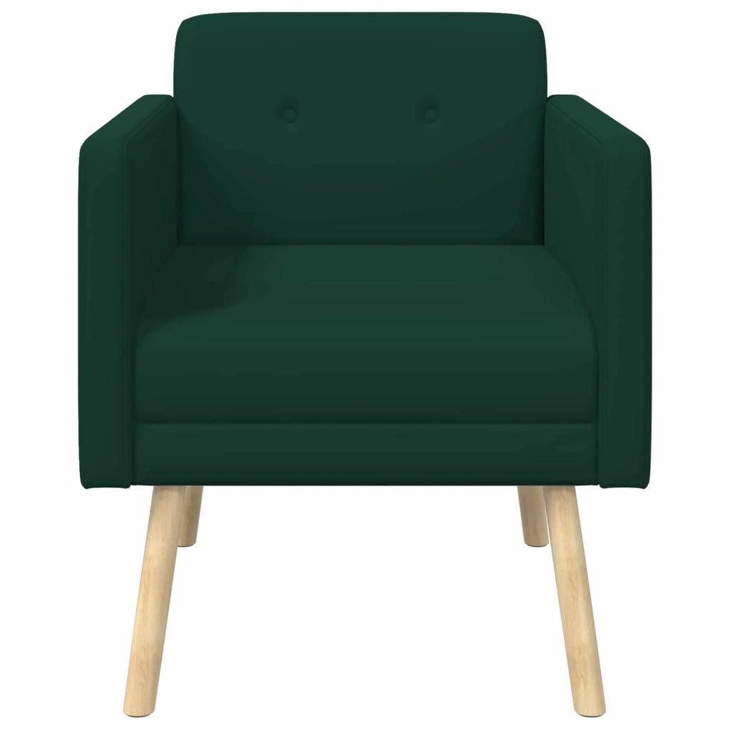 Poltrona decorativa Verde Scuro Velluto 42044797