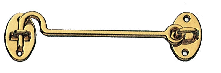 BL GANCIO FERMAFINESTRA OTTONE LUCIDO  80 MM- 6,0 blister