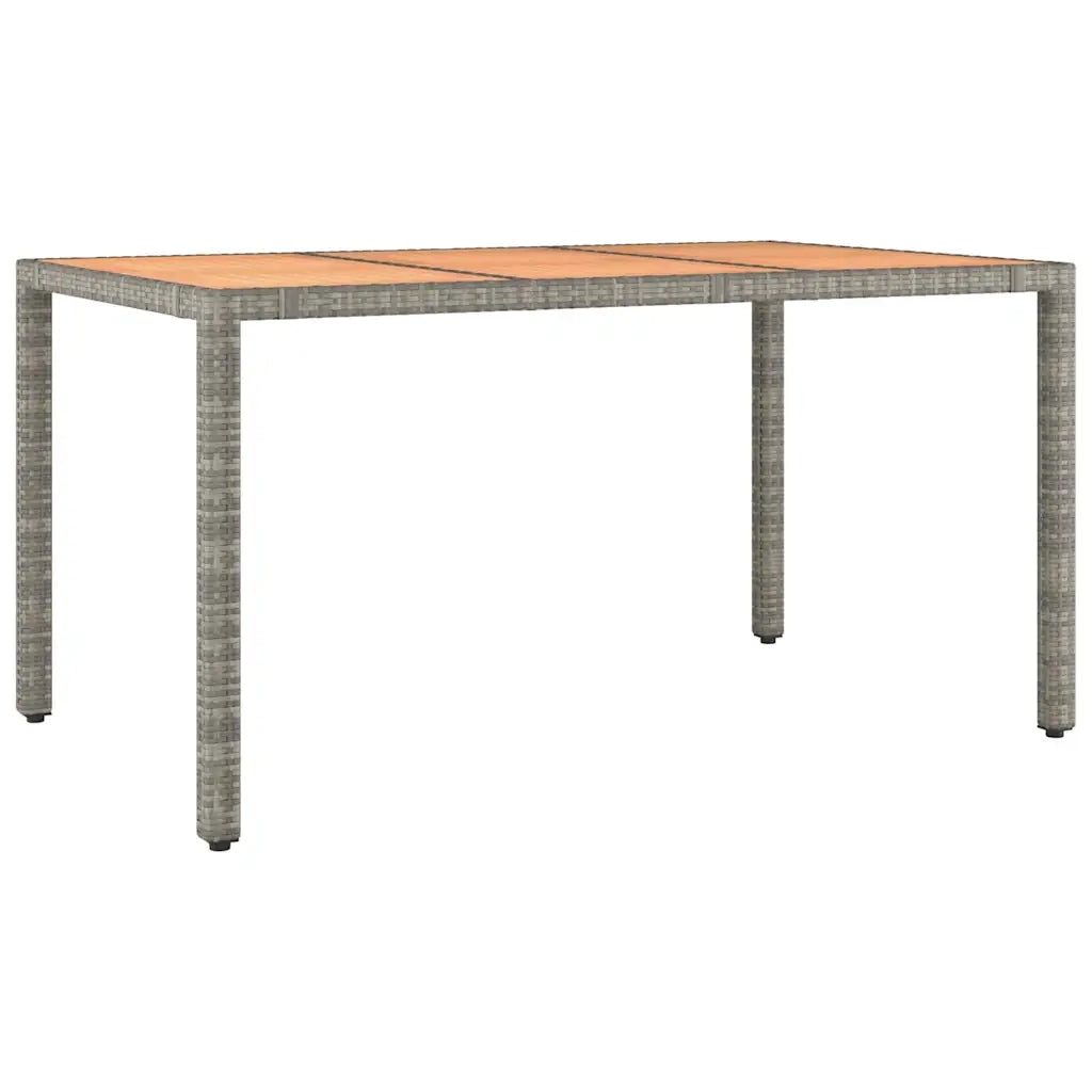 Set da Pranzo da Giardino 7 pz con Cuscini in Polyrattan Grigio 3157541