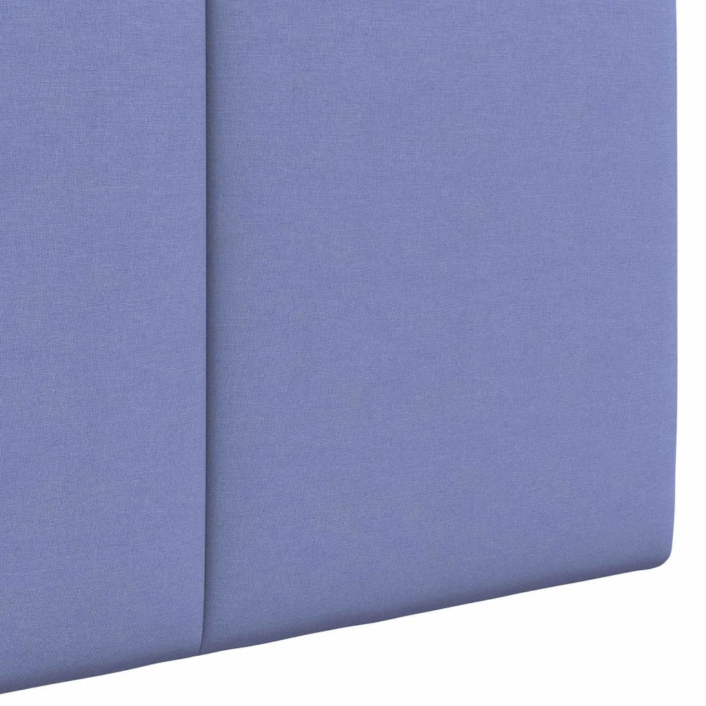 Testiera | Testata sospesa Con luce LED Blu jeans Tessuto