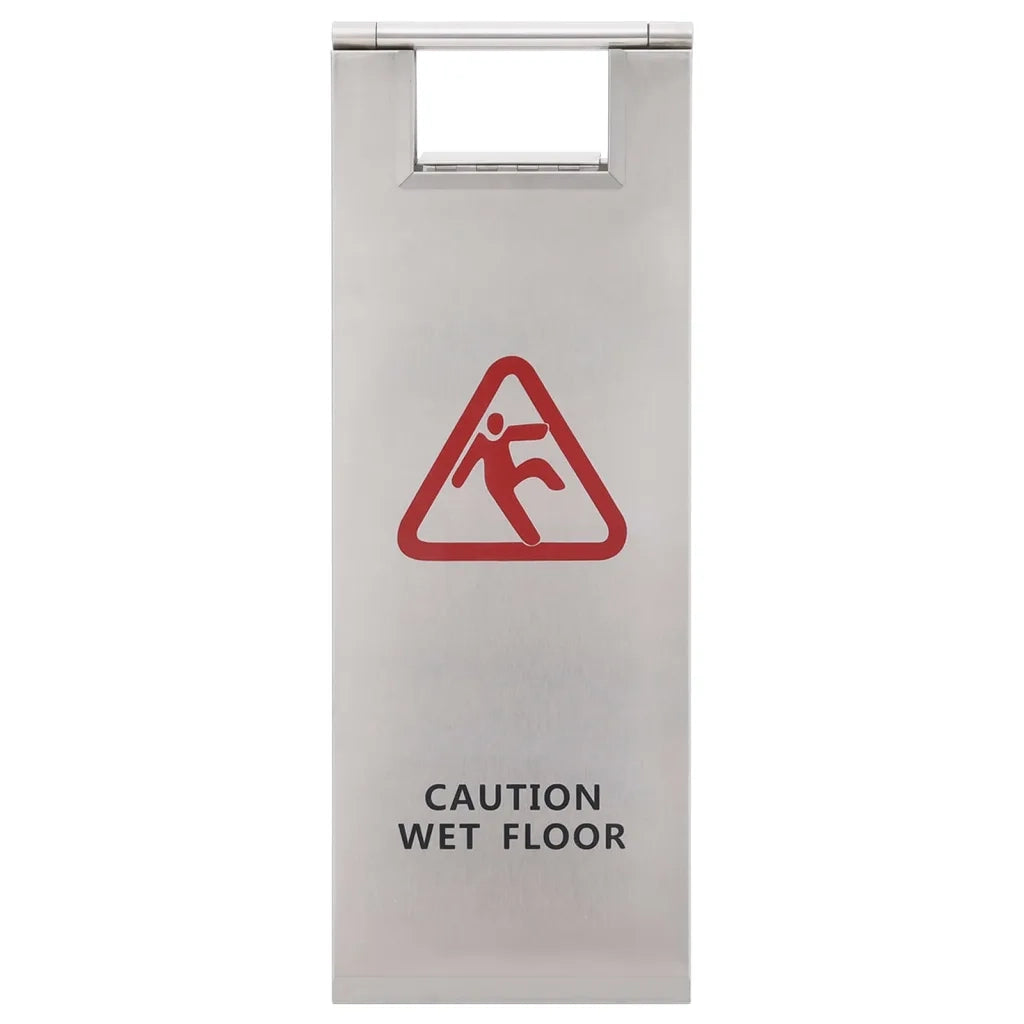 Cartello Pieghevole Pavimento Bagnato in Acciaio Inox CFW5003337