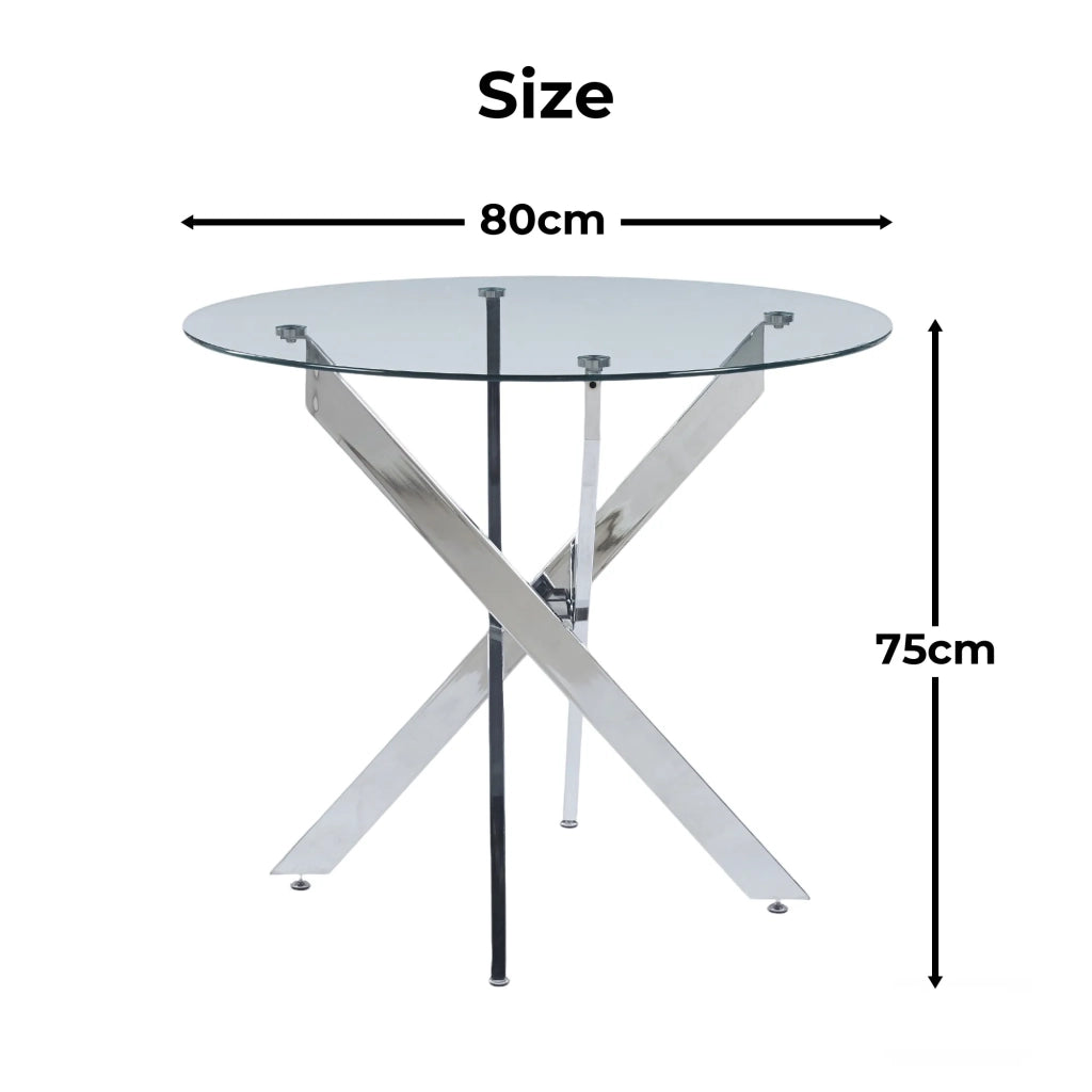 Set da pranzo 5 pezzi: 1 tavolo + 4 sedie