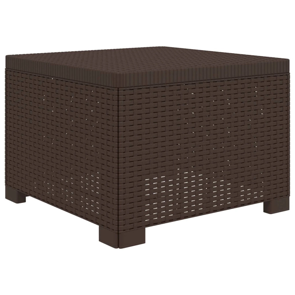 Divano da Giardino 5 Posti con Cuscini Stile Rattan PP Marrone 3444076