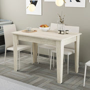 Zane, Tavolo Fisso 6 Posti, 110x72x75h cm Beige Marmo