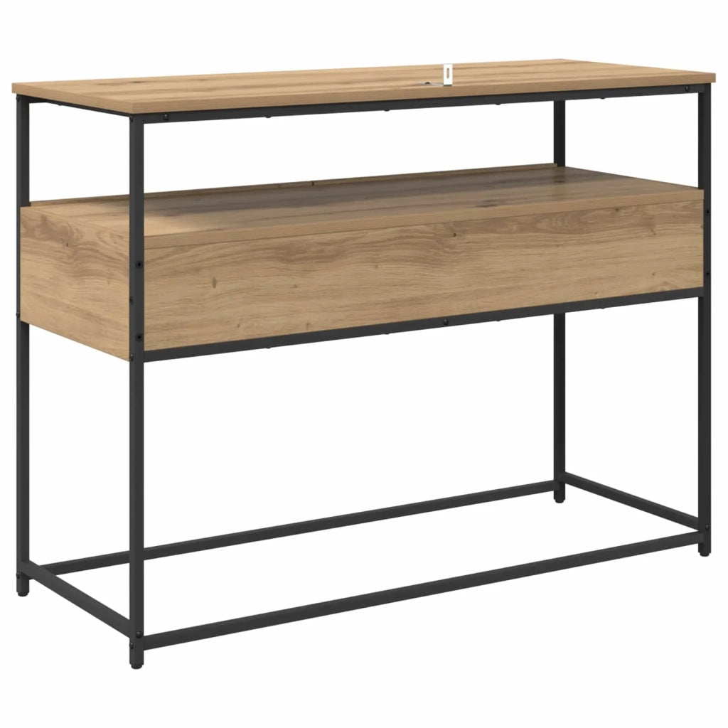 Table console Chêne artisanal 100 x 40 x 75 cm