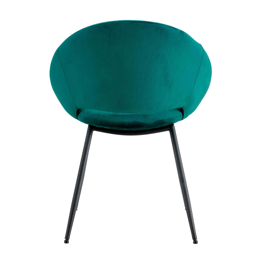 Oviala - Set di 2 sedie in acciaio e velluto blu