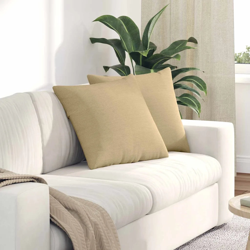 Cuscini da Divano 2 pcs Grigio Verde 50 x 50 cm 42013993