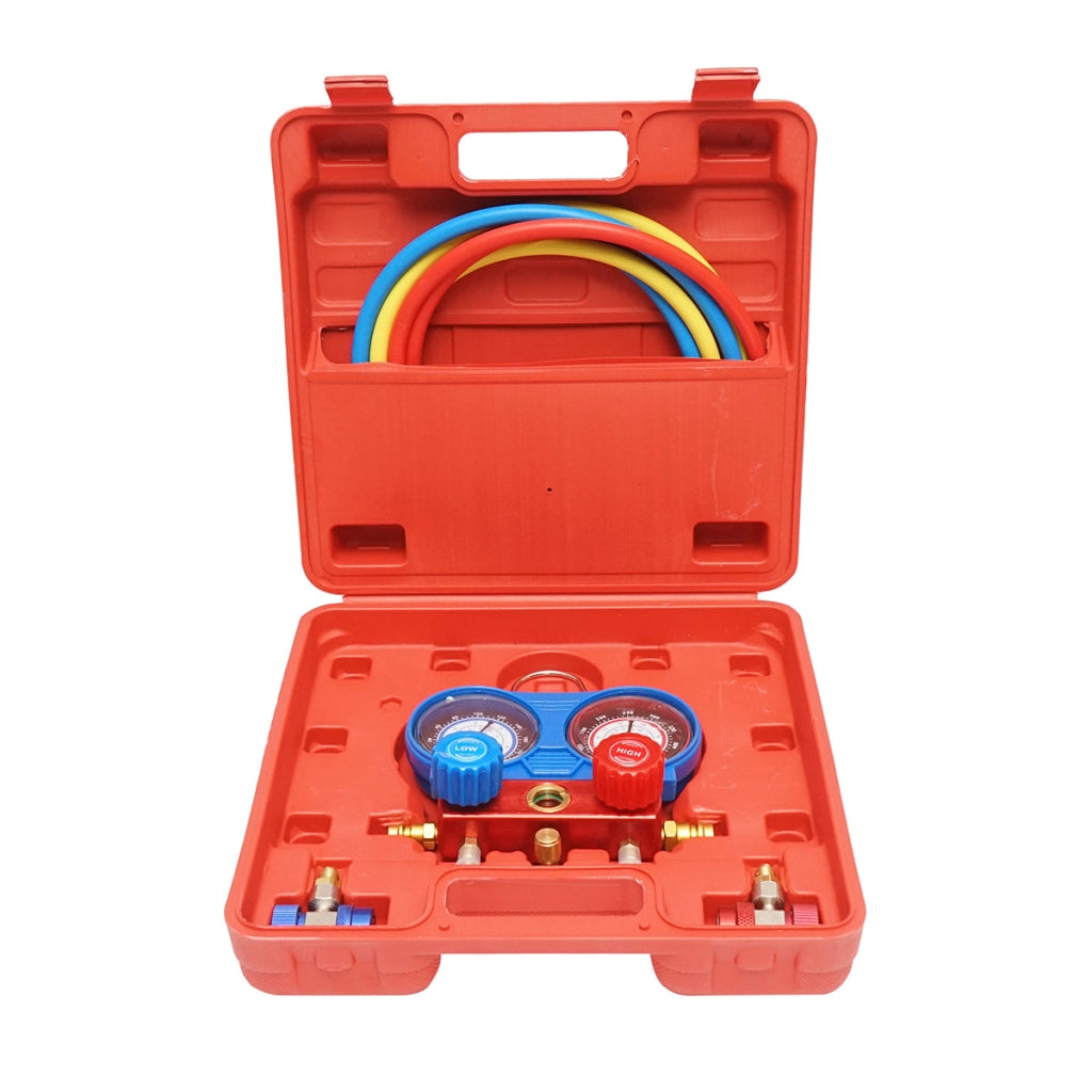 Kit di controllo e ricarica del sistema di aria condizionata per auto, freon R22, R32, R134a, R410a Breckner Germany