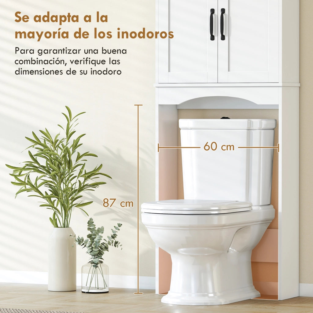 Armadio da Bagno con Ante ¨C Minimal ¨C Bianco 64x21x173,5 cm
