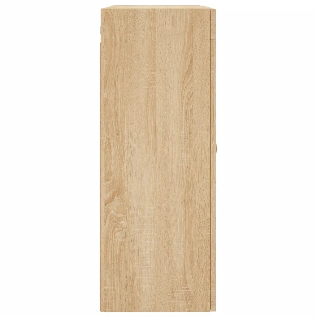 Mobiletto a muro moderno di design con pratico spazio contenitivo 69,5 x 34 x 90 cm legno di rovere Sonoma 02_0048612