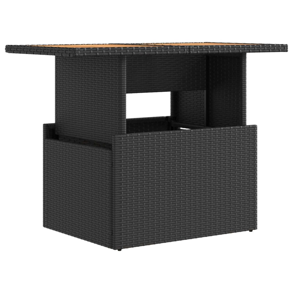 Set da pranzo per esterni 5 pz Nero 3422407