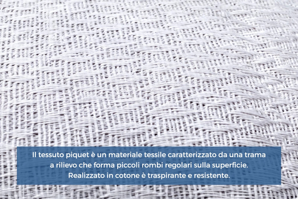 Copriletto Piquet Primavera Estate 100% Cotone Disegno Brick - Piazza E Mezza - Arancio