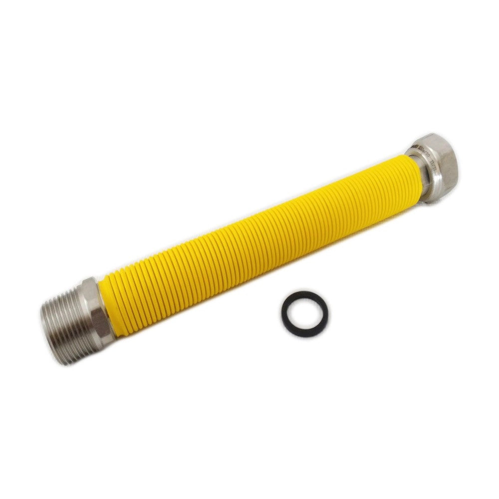 Flessibile mf 3/4 da 20 a 40cm circa allungabile in acciaio inox giallo