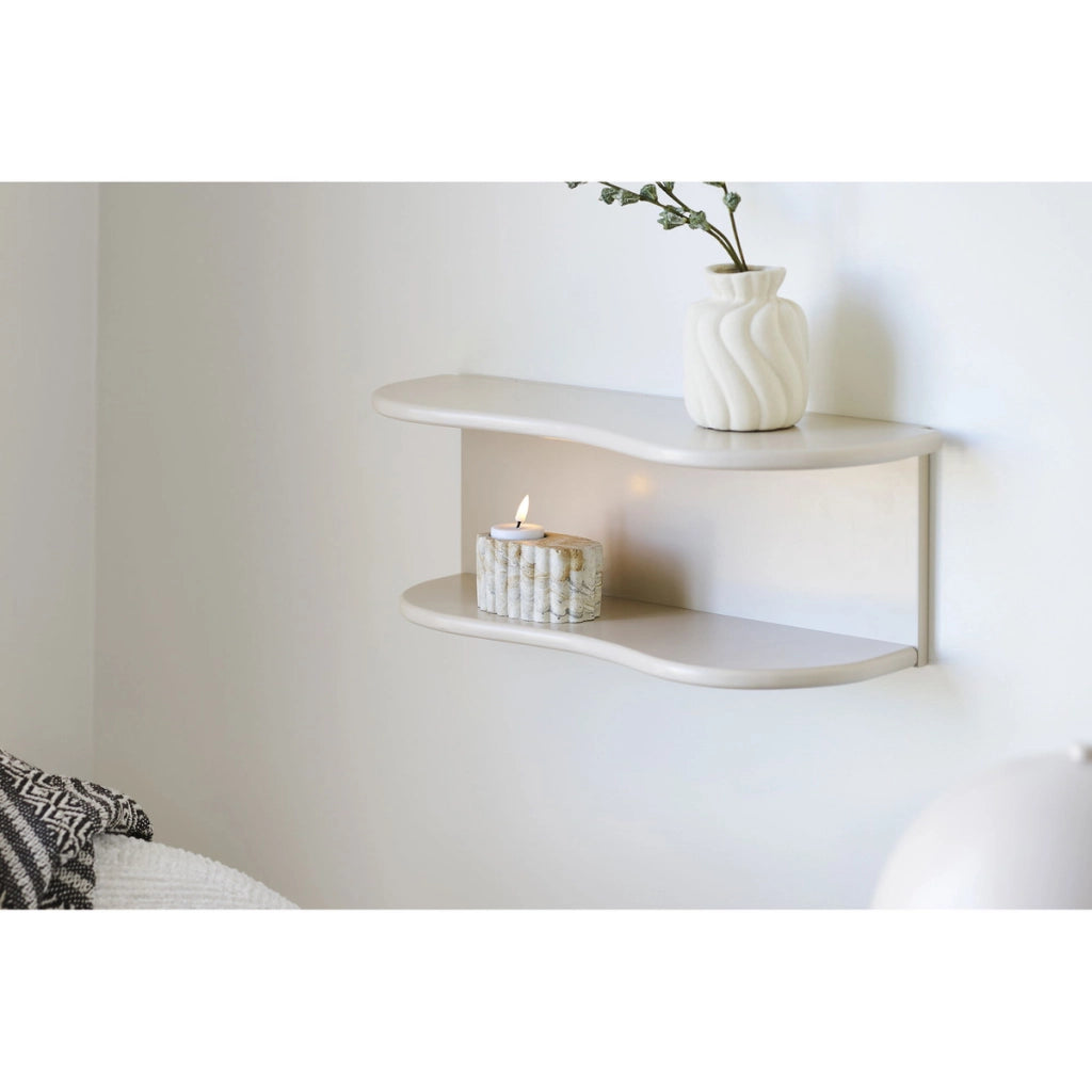 Mensola Botta, Beige, MDF, 17,5x44x18 cm