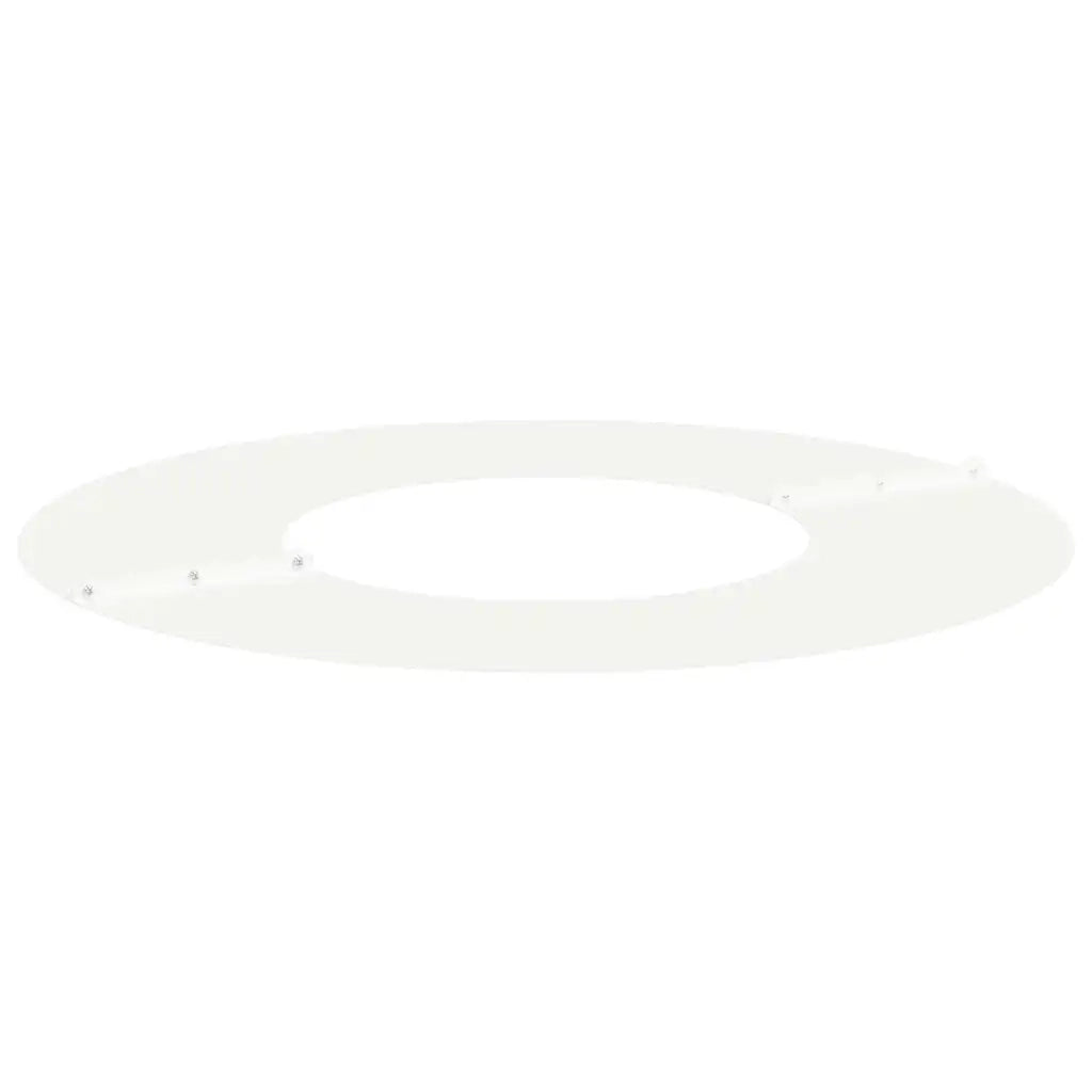 Set di 5 anelli per alberi piatti da esterno 60 x 60 cm in acciaio bianco moderno e resistente 02_0052288