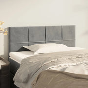 Testiera-Testata Decorativa Grigio Chiaro 80x5x78/88 cm in Velluto 749903