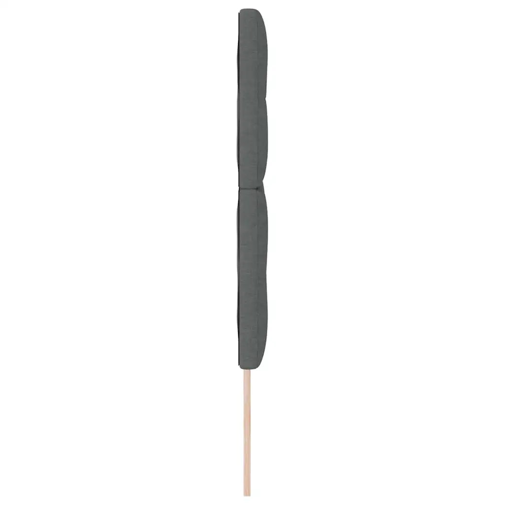 Testiera regolabile in altezza Grigio scuro 144 cm Tessuto 3337822