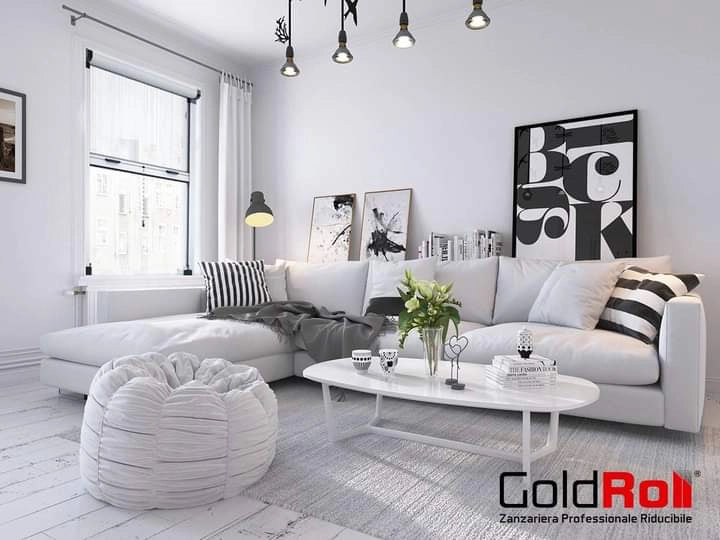 Zanzariera a Rullo Riducibile 120 x 160 Marrone 8017