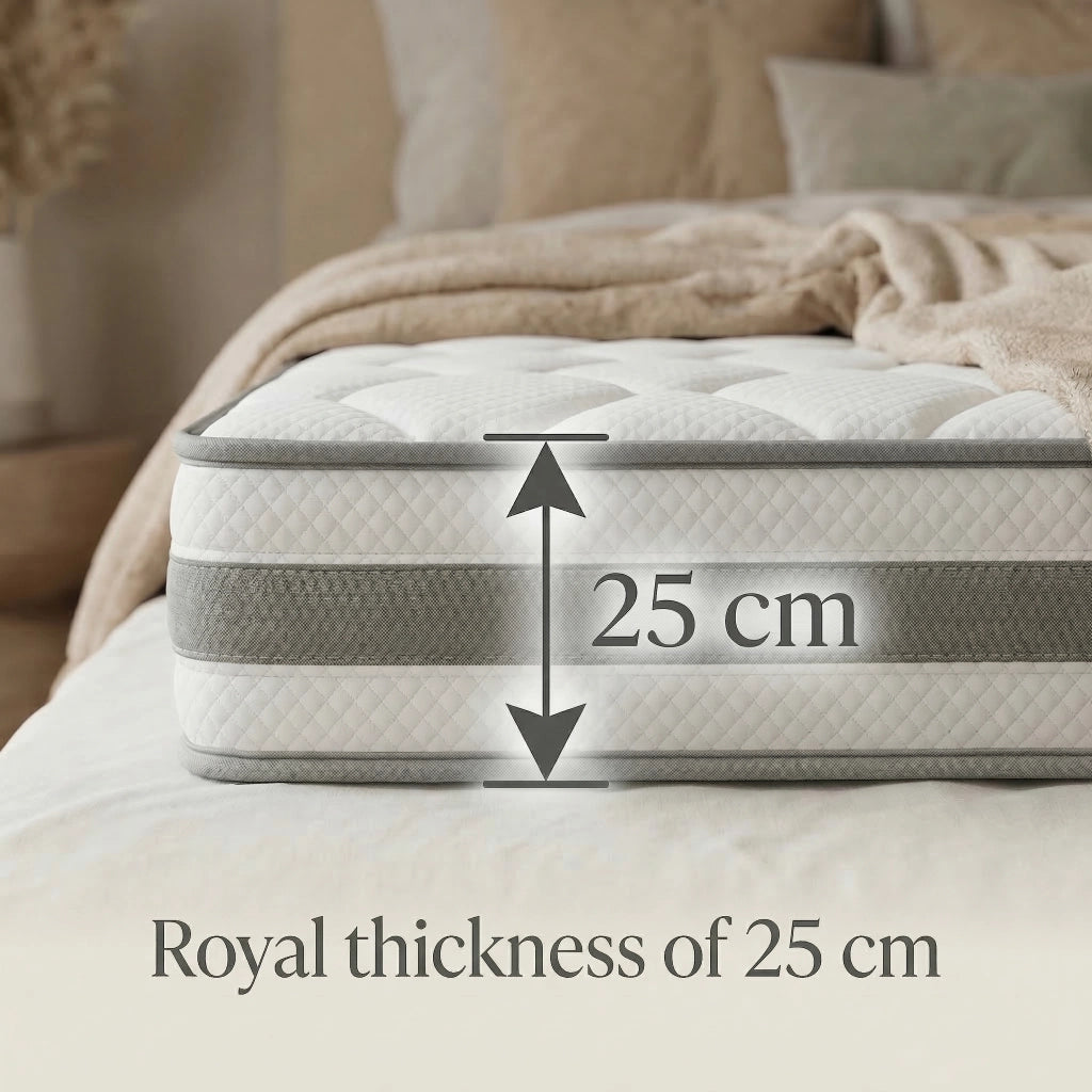 Materasso a molle insacchettate 7 zone ergonomico ¨C Minimal ¨C 140x200 cm bianco