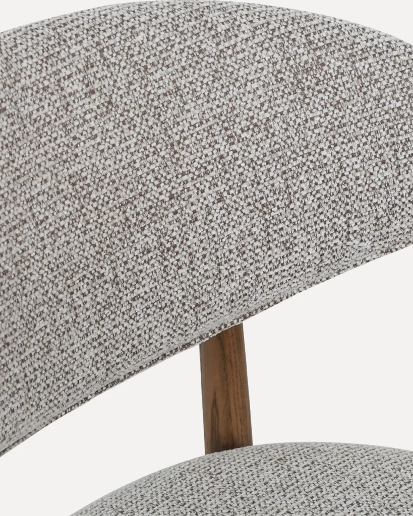 Sedia in Legno Daisy, Noce/Argilla