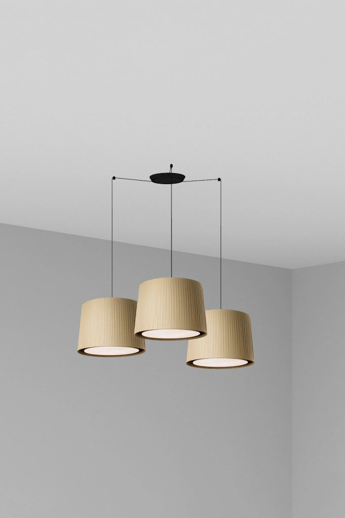 SAMBA 3L Lampada sospensione nera/verde