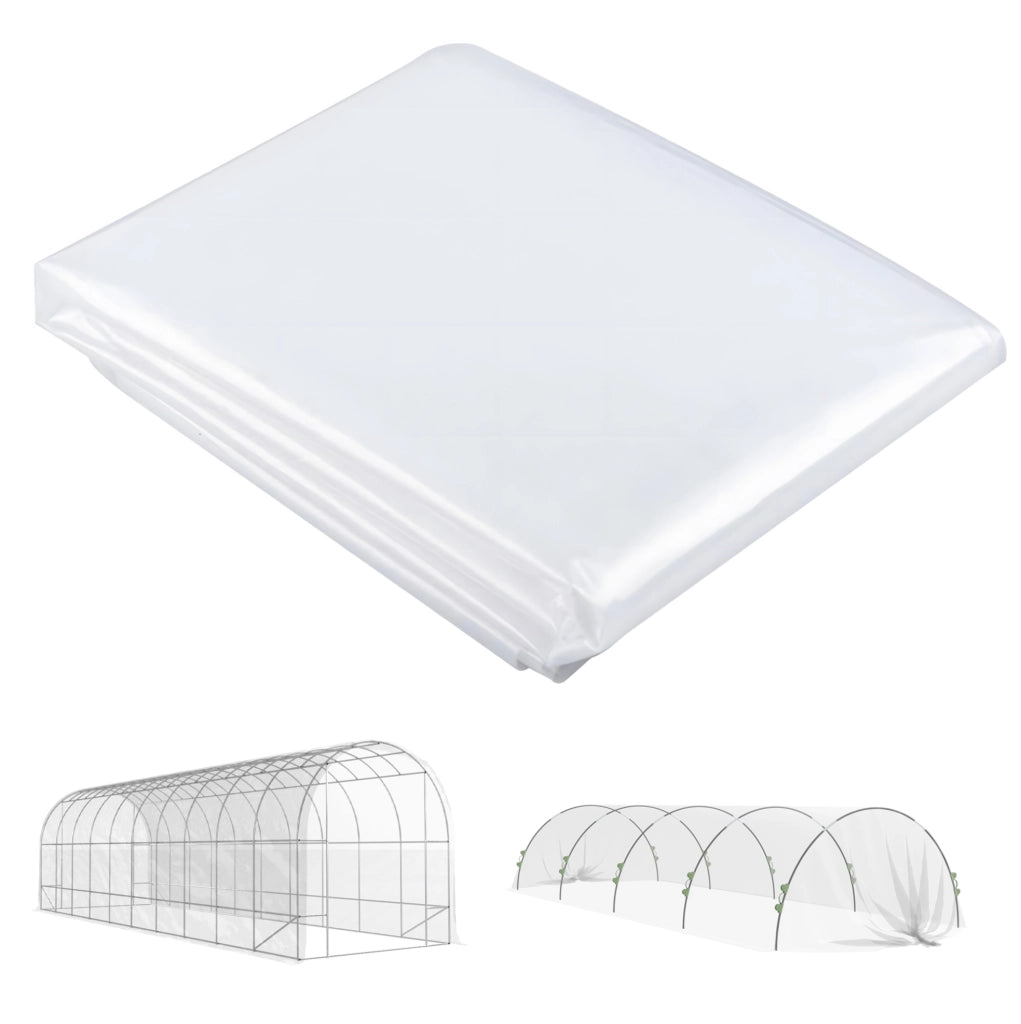 TELA PER SERRA 8 x 10 m Trasparente in plastica con protezione UV
