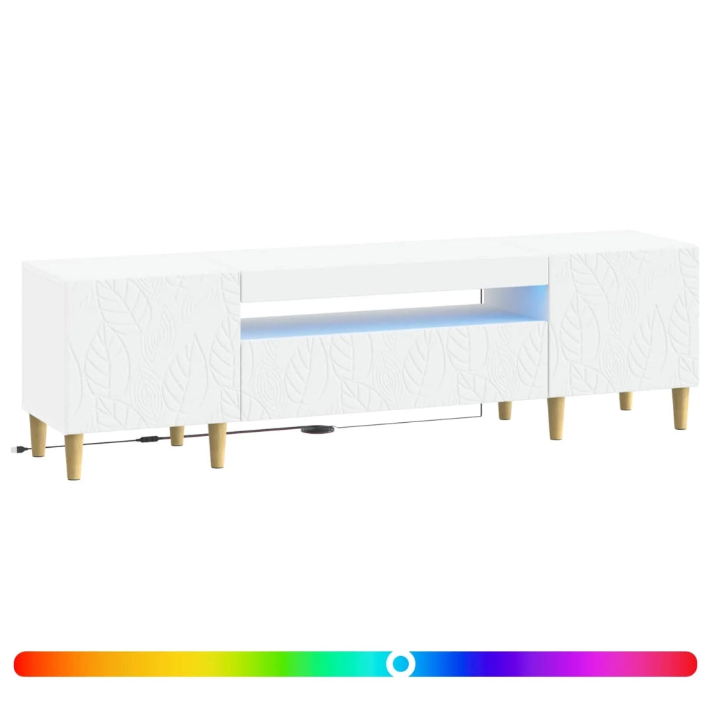 Mobile TV LED DELFT 153 x 35 x 43 cm Bianco 897125