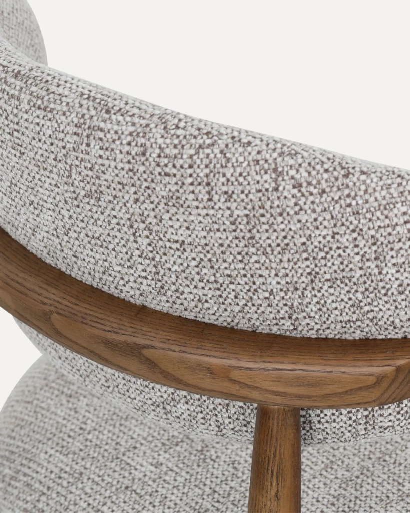Sedia in Legno Daisy, Noce/Argilla