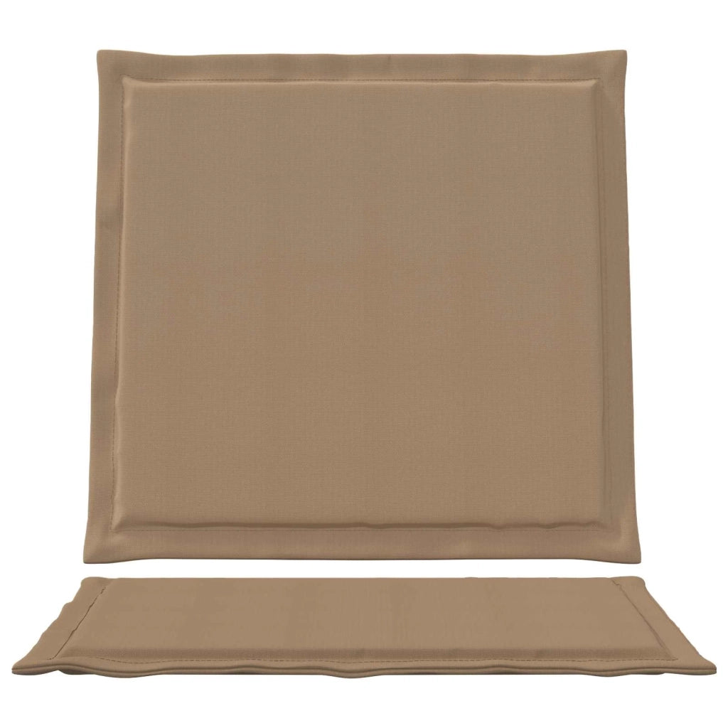 Cuscini per Seduta e Schienale 2 pz | Cuscini per sedie Tortora 47 x 45 x 2 cm