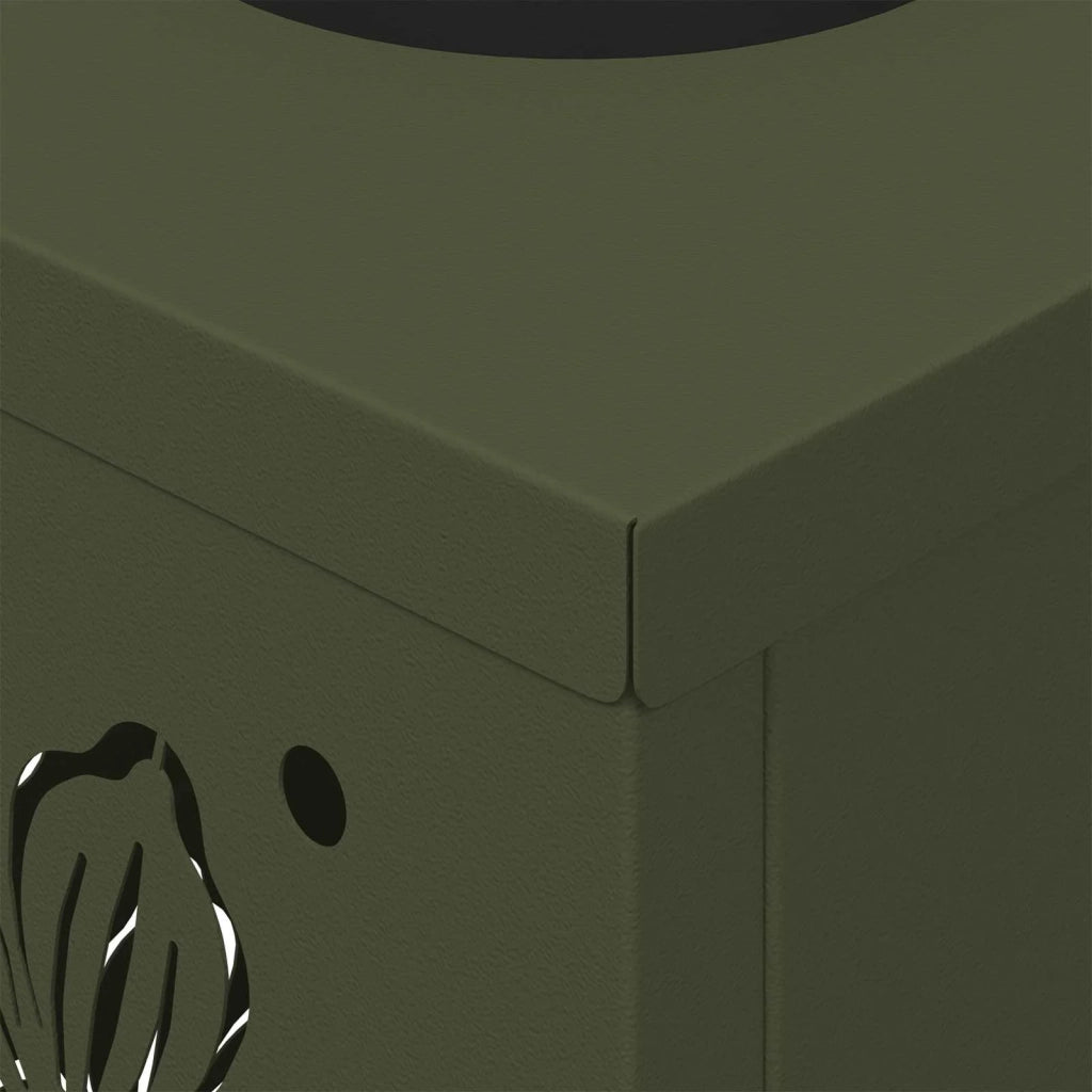 Faro LED solare per sentieri 2 pz Verde oliva CFW8877018