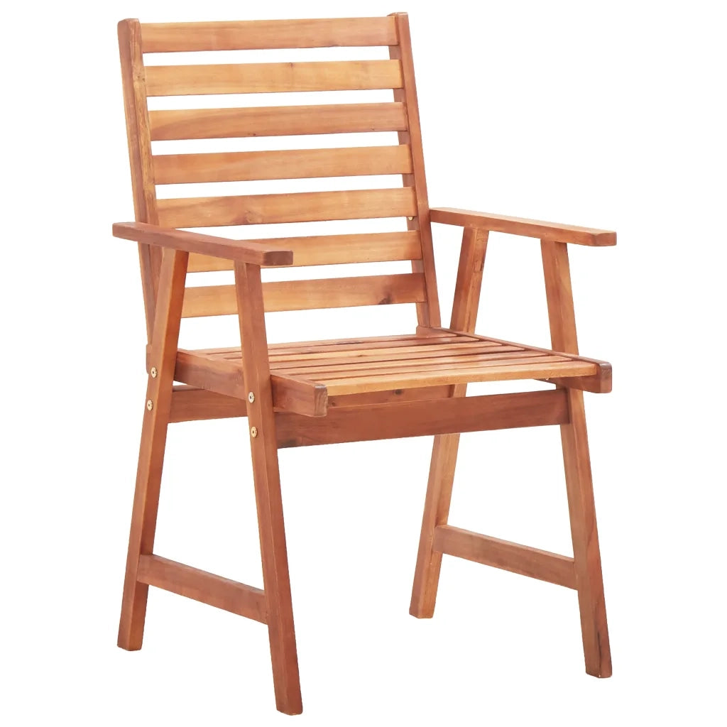 Sedie da Pranzo da Esterni con Cuscini 4 pz Massello di Acacia 3078339