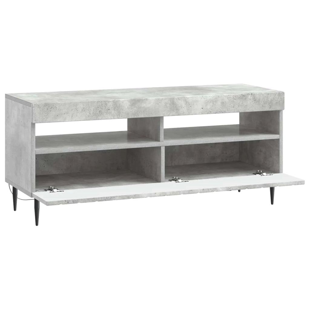 Mobile TV LED ZWOLLE 100 x 35 x 43 cm Grigio Cemento 896548